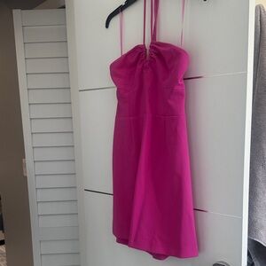 French Connection Vibrant Pink Mini Dress